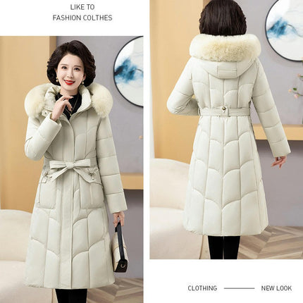 Women's Winter Coat Puffer Jacket Quilted Outwear with Faux Fur Hood
