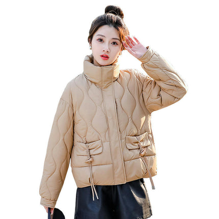 Women's Winter Cropped Puffer Coat Short Zip Up Baggy Jacket