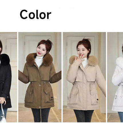 Women's Winter Coats Parkas Anoraks Hooded Jacket Outerwear