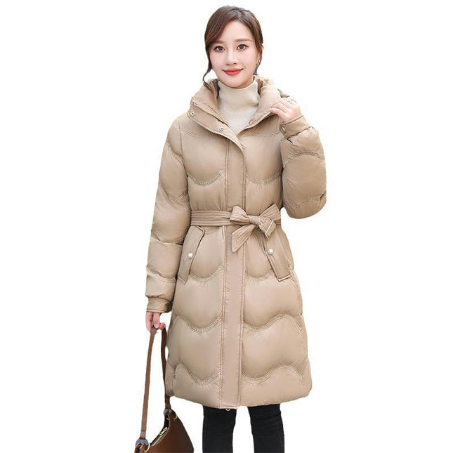 Women's Winter Coat Down Warm Long Puffer Thicken Jacket with Hood