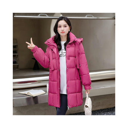 Women's Winter Down Coat Padded Puffer Warm Jacket with Hood