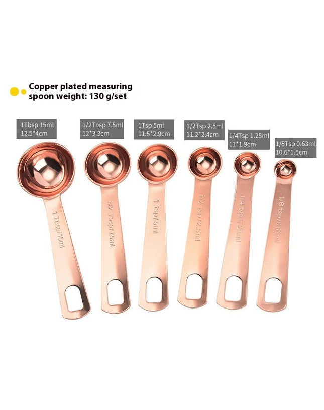 Measuring Spoons Set Stainless Steel Measuring Spoons Set for Dry or Liquid Ingredients Stackable Metal Set