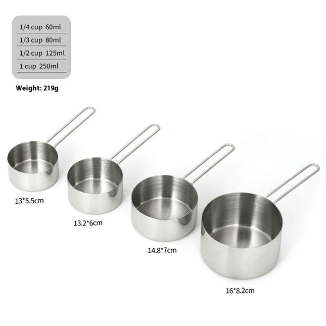 Measuring Cups Set Stainless Steel Measuring Cups for Kitchen and Baking Measure Cups Set Kitchen Gadgets