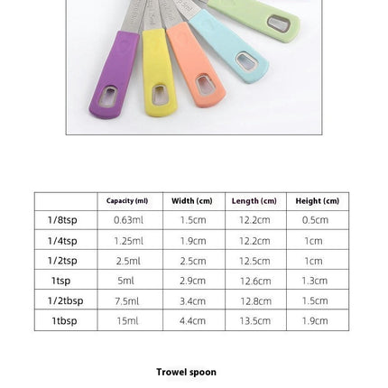 Measuring Cups and Spoons Set Accurate Cooking Tablespoon with Soft Touch Silicone Ergonomic Handles