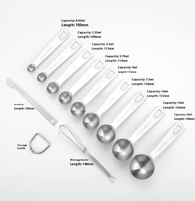 Stainless Steel Measuring Spoons Tablespoon Scoop-Tablespoon Measurements Set for Measuring Dry and Liquid