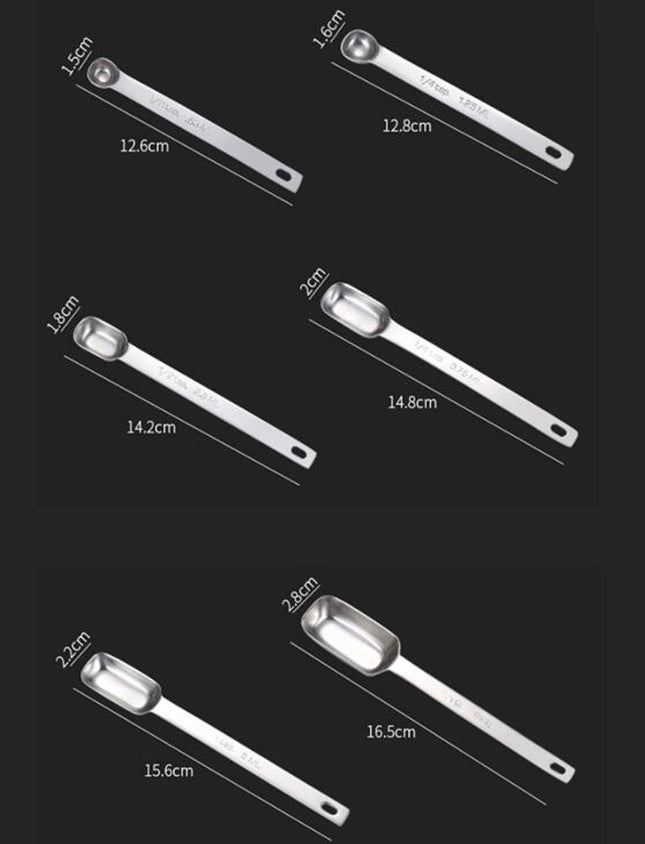 Stainless Steel Measuring Spoons Table Spoons Measuring Spoon with Easy to Read Slim Design Baking Tool
