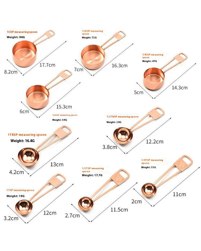Measuring Cups and Spoons Set Stainless Steel Measuring Cups and Spoons Set Measure Spoons For Cooking