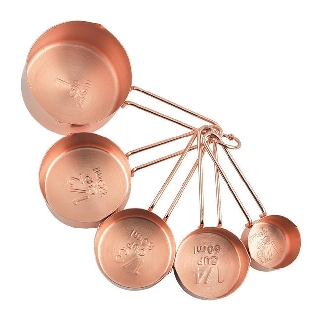 Measuring Cups and Spoons Set Metal Measuring Cups and Stainless Steel Measuring Spoons Set for Kitchen