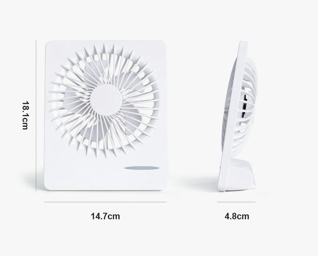 Small Desk Fan, Portable USB Rechargeable Fan, 160 degrees Tilt Personal Mini Fan 3 Speed for Office Home Camping