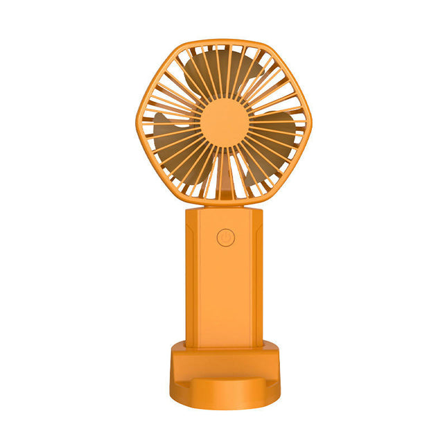 Mini Handheld Small Fan Portable usb Rechargeable Desktop Fan 3 Wind Speeds With Base
