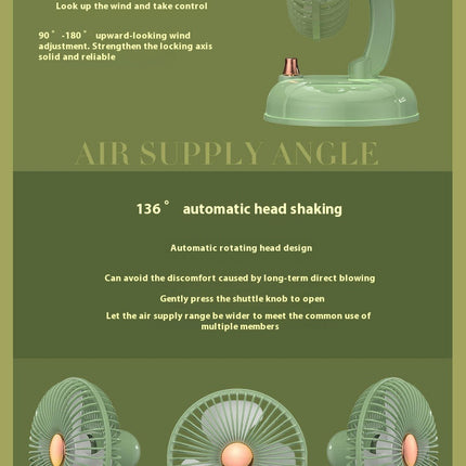 Oscillating Table Fans , 3-speed Convenient Push Button Controls, for Bedroom Home Office Desk Fan