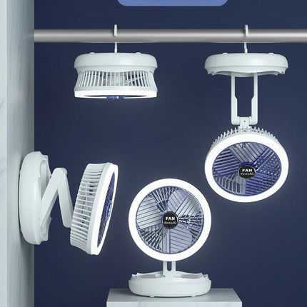 USB Clip Fan 4-speed Rechargeable Fan Office Multi -Function Wall -Mounted Folding Fan