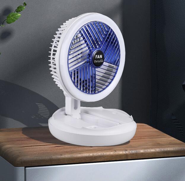 USB Clip Fan 4-speed Rechargeable Fan Office Multi -Function Wall -Mounted Folding Fan