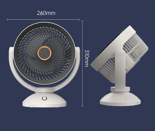 USB Rechargeable Portable Circulation Fan 10 Inch Home Dormitory With Night Table Fan
