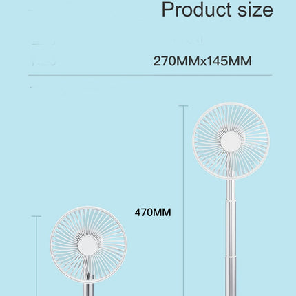 Smart Voice Fan-Home Office HD Digital Display Fan-Desktop Silent Rechargeable Desk Fan