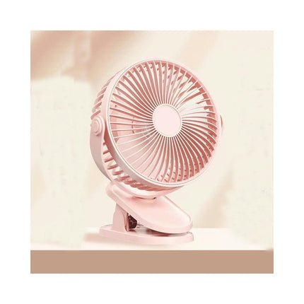 Portable Clip on Fan,360 degrees Rotate Battery Operated Stroller Fan,  USB Rechargeable 3 Speed Quiet Mini Personal Desk Fan