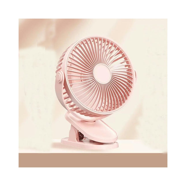 Portable Clip on Fan,360 degrees Rotate Battery Operated Stroller Fan,  USB Rechargeable 3 Speed Quiet Mini Personal Desk Fan