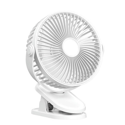 Portable Clip on Fan,360 degrees Rotate Battery Operated Stroller Fan,  USB Rechargeable 3 Speed Quiet Mini Personal Desk Fan