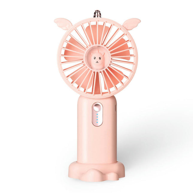 Portable Handheld Fan, Battery Operated Fan with Base,Digital Display 90 degrees Ajustable Mini Fan for Outdoor Indoor