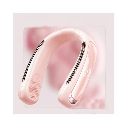 Portable Neck Fan-USB Rechargeable Bladeless Personal Cooling 5-Speed Fan for Office Travel and Outdoor