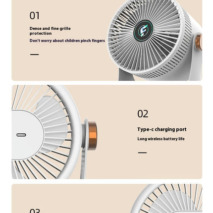 USB Fan Mini, with 3 Speed, Table Personal Cooling Fan, Quiet Mini Desk Fan, Small Fan for Home Office Bedroom Car Travel