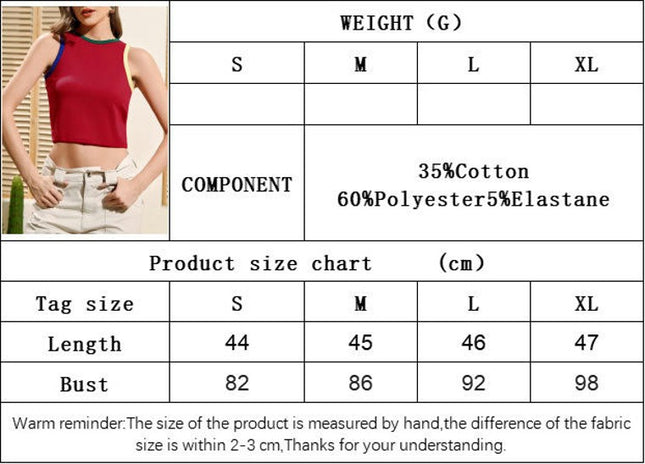 Women Casual Cami Tank Top Crop Tops Sleeveless Slim Fit Camisole