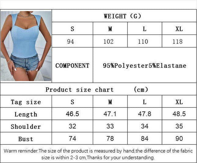 Women's Summer Square Neck Tank Top Sleeveless Backless Crop Tops