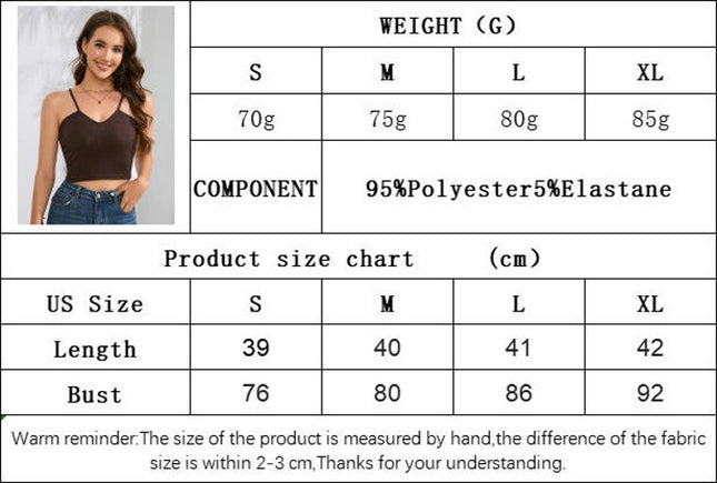 Women's Summer V Neck Tank Top Sleeveless Spaghetti Strap Cami Crop Tops