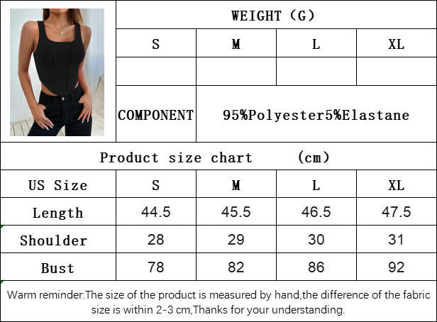 Tank Tops for Women Summer Sleeveless Square Neck Fitted Top Cropped Cami Tanks