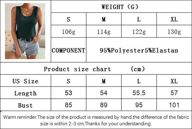 Womens Tank Tops U Neck Waffle Knit Summer Casual Sleeveless Loose Tee Shirts