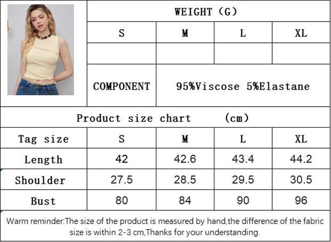 Womens Summer Crop Sleeveless Crewneck Knit Slim Fit Casual Tank Tops