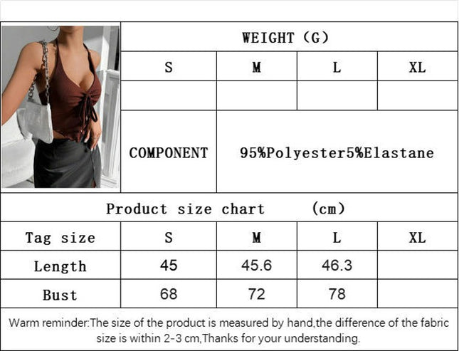 Women Halter Tie Ribbed Sleeveless Ruched Summer Sexy Tank Tops