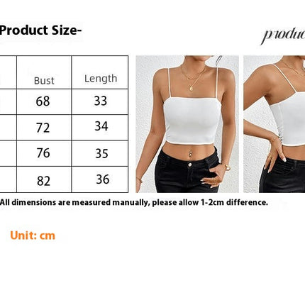 Women's Sexy Spaghetti Strap Basic Cami Tops Square Neck Crop Tank Tops