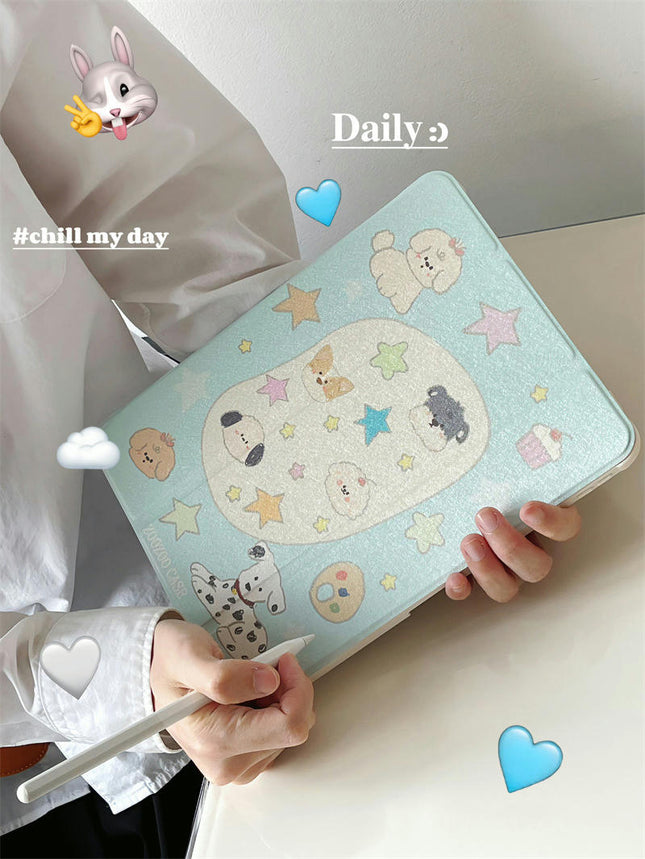 Shockproof Cute iPad Case Cover with Auto Wake/Sleep