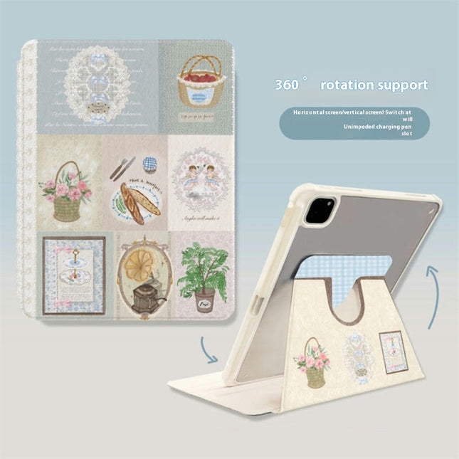Flower Lightweight iPad Case Cover with Stand