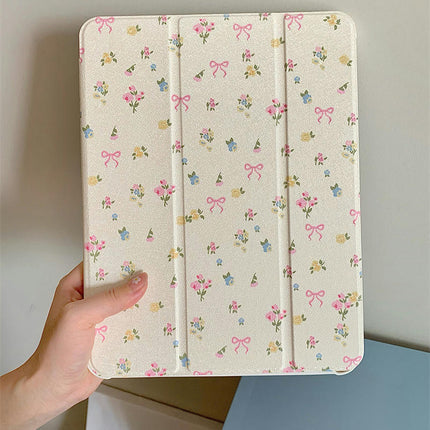 Flower Lightweight iPad Case Cover with Auto Wake/Sleep-A1