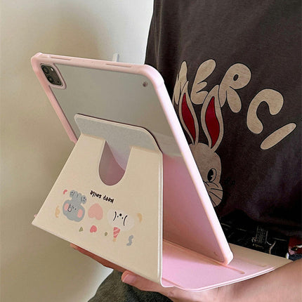 Cute iPad Case Cover with Pencil Holder