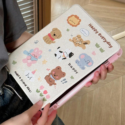 Cute iPad Case Cover with Pencil Holder