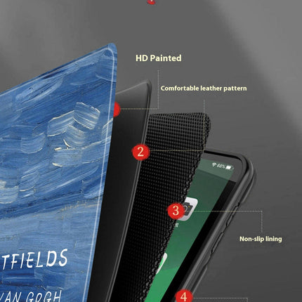 Multi-Angle Viewing iPad Case Cover with Auto Sleep Wake-A 1