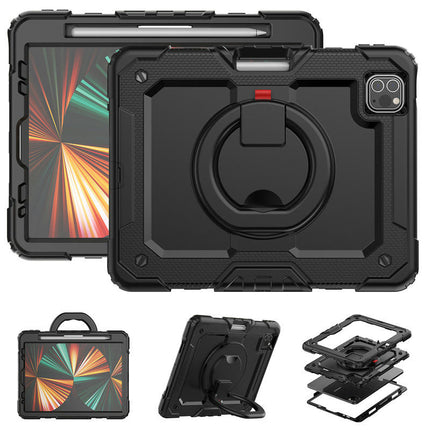 Protective Tablet Cover Drop Proof iPad Case Cover with Rotating Stand-A 1