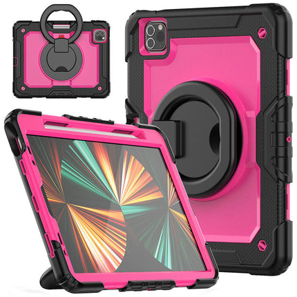 Protective Tablet Cover Drop Proof iPad Case Cover with Rotating Stand-A 1