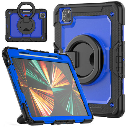 Protective Tablet Cover Drop Proof iPad Case Cover with Rotating Stand-A 1