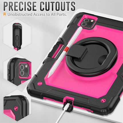 Protective Tablet Cover Drop Proof iPad Case Cover with Rotating Stand-A 1