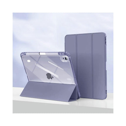 iPad Case Cover with Pencil Holder/Auto Wake/Sleep/Tri-fold Stand-A