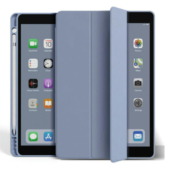 ipad Case Cover Protective Tablet Cover with Pencil Holder, Trifold Stand