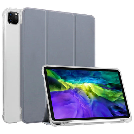iPad Case Cover with Pencil Holder Tri-fold Stand Protective Case with Auto Sleep Wake 1