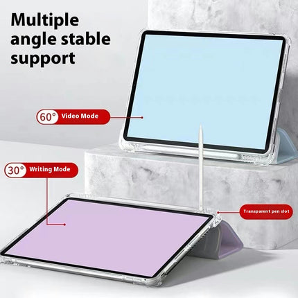 iPad Case Cover with Pencil Holder Tri-fold Stand Protective Case with Auto Sleep Wake