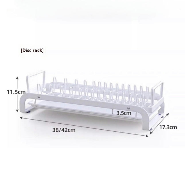 Pull out Dish Drying Rack Kitchen Cabinet Dish Organizer Strong Load-Bearing Dish Drainer Holder