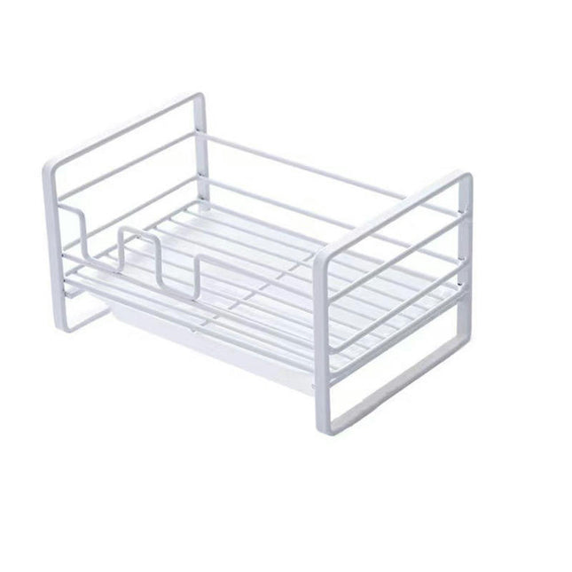 Kitchen Sink Organizer Stainless Steel Rustproof Sponge Holder - for with Removable Drain Tray