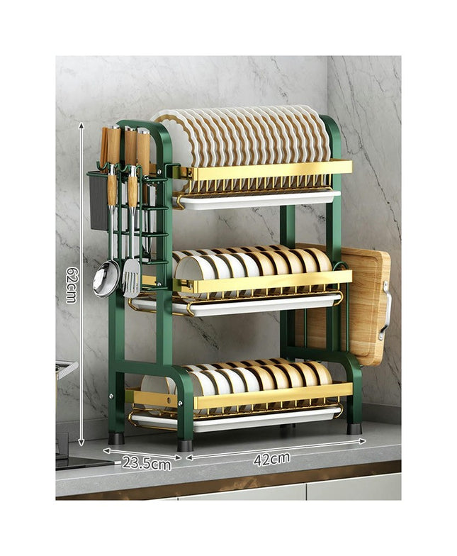 Dish Drying Rack Stainless Steel Drain Rack Dish Rack Combination Kitchen Rack Dishcloth Storage Tool